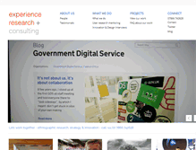 Tablet Screenshot of experienceresearch.com